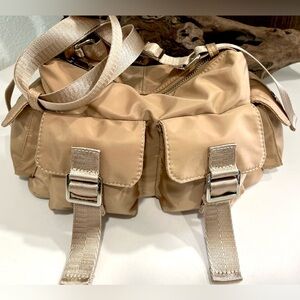 Stylish Tan Messenger Crossbody Bag